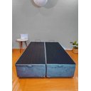 Ver imagem 4 de Box Baú Bipartido King 96 Blindado na Chapa de Madeira -  (203x193x42) - Suede Cinza
