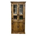 Ver imagem 7 de Cristaleira Rústica de Madeira Duas Portas com Vidro - Steam: Steam