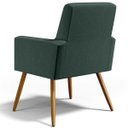Ver imagem 7 de Poltrona Decorativa para Sala de Estar e Recepção Maria W01 Linho Verde Musgo - Lyam Decor