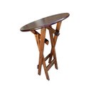 Ver imagem 5 de Mesa Bistrô Dobrável de Madeira Redonda Imbuia - Cor: Marrom