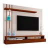 Painel de Parede Para Tv 55 Polegadas Eros OffWhite/Canela - 1