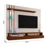 Painel de Parede Para Tv 55 Polegadas Eros OffWhite/Canela - 3