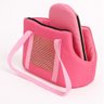Bolsa Mochila de Transporte Dobravel para Pet Gato Cachorro Cor Rosa Compacta para Viagem Carro Pass - 1