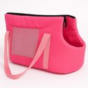 Ver imagem 3 de Bolsa Mochila de Transporte Dobravel para Pet Gato Cachorro Cor Rosa Compacta para Viagem Carro Pass