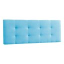 Ver imagem 6 de Canto Alemão Recamier Bau + Painel Madri 140cm Suede Azul Turquesa - Inova Decor