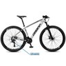 Bicicleta Aro 29 Dropp Sw 24 Vel Câmbio Shimano Quadro Alumínio Mtb Branco+preto 17 Branco+preto - 2