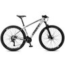 Bicicleta Aro 29 Dropp Sw 24 Vel Câmbio Shimano Quadro Alumínio Mtb Branco+preto 17 Branco+preto - 1