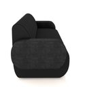 Ver imagem 5 de Sofá Decorativo Living Sala de Estar Bornéu 148cm Pés de Madeira Pu/veludo Preto G33 - Gran Belo