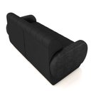 Ver imagem 6 de Sofá Decorativo Living Sala de Estar Bornéu 148cm Pés de Madeira Pu/veludo Preto G33 - Gran Belo