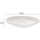 Ver imagem 4 de Jogo 6 Xícaras de Café com Pires Porcelana 100ml Tramontina Atena Branca Mesa Posta Chá