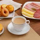 Ver imagem 2 de Jogo 6 Xícaras de Café com Pires Porcelana 100ml Tramontina Atena Branca Mesa Posta Chá