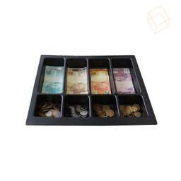 Bandeja Porta Notas e Moedas 33 X 29cm (4 Divisórias) - 6