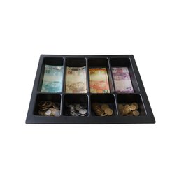 Bandeja Porta Notas e Moedas 33 X 29cm (4 Divisórias) - 1