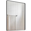 Ver imagem 2 de Espelho Decorativo Retangular com Moldura Aço Preto D01 90x60cm Ibiza - Lyam Decor