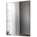 Ver imagem 6 de Espelho Decorativo Retangular com Moldura Aço Preto D01 90x60cm Ibiza - Lyam Decor