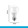 KIT 10 Lâmpada Led 12w Bulbo 6500k Branco Frio Elgin - 2