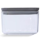 Ver imagem 1 de Pote Hermético Plasvale Pequeno 500ml Cristal Quadrado para Mantimentos Chumbo