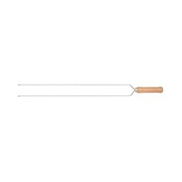 Espeto Duplo de Aço 75 cm - Mor, Tamanho: 75cm - 1