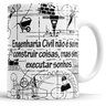 Caneca Engenharia Civil com Saquinho - 2