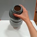 Ver imagem 5 de Vaso Decorativo Enfeite Casa Cerâmica 32x15x15cm Cinza