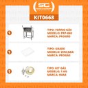 Ver imagem 2 de KIT - Forno Assador Refratário Gás PRP-860 + Grade Extra + Kit Gás 1kg - Progás