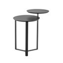 Ver imagem 2 de Mesa de Centro Dois Tampos Chanfrado Orgânica Pé Metal Complementos