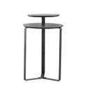 Ver imagem 4 de Mesa de Centro Dois Tampos Chanfrado Orgânica Pé Metal Complementos