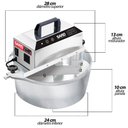 Ver imagem 3 de Panela Misturadora Automática Elétrica 4l para Doces e Salgados Saro Bivolt Cinza