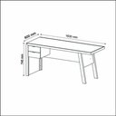 Ver imagem 3 de Mesa para Escritório com 2 Gavetas Branco