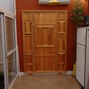 Ver imagem 3 de Conjunto Dobrável de Parede Para Churrasco 2,2m 2 Bancos Madeira Maciça Eucalipto