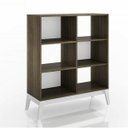 Ver imagem 3 de Conjunto Rack para TV 55 Polegadas e Estante Baixa Ares Espresso Móveis