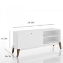 Ver imagem 7 de Conjunto Rack para TV 55 Polegadas e Estante Baixa Ares Espresso Móveis