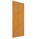 Ver imagem 2 de Folha de Porta de Madeira Frisada R30k 210cm X 90cm :cerejeira