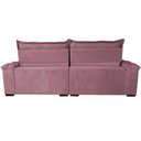 Ver imagem 6 de Sofá Retrátil e Reclinável 2,75m Cama inBox Big Fresh com SoftGel D40 Velupluma Rose