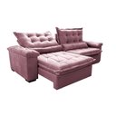 Ver imagem 7 de Sofá Retrátil e Reclinável 2,75m Cama inBox Big Fresh com SoftGel D40 Velupluma Rose