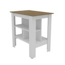 Ver imagem 1 de Bancada Mesa de Cozinha 90x90cm América Yescasa Branco/Mel