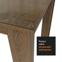 Ver imagem 6 de Conjunto Sala de Jantar Mesa Tampo de Vidro 6 Cadeiras Rustic/preto Zoe Madesa