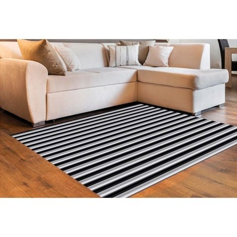 Tapete Sala Quarto Atlantis 1,00 x 1,50 Preto-50