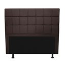 Ver imagem 3 de Kit Cabeceira + Calçadeira Baú Espanha 195cm King Size para Cama Box Corino Marrom - Gat Magazine