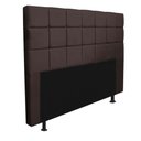 Ver imagem 4 de Kit Cabeceira + Calçadeira Baú Espanha 195cm King Size para Cama Box Corino Marrom - Gat Magazine