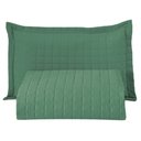 Ver imagem 1 de Kit Cobre Leito Colcha Monaco Solteiro Dupla Face 2 Peças - Verde