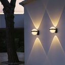 Ver imagem 2 de Arandela Globo Preto 14,5cm Led 6w 3000k Bivolt Ip67 Embu Led