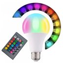 Ver imagem 2 de Lampada Led Rgb 16 Cores 9w Multicolorida Ajustavel Controle Regulavel Luzes E27 Decoraçao Sala