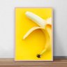 Quadro Banana Ii 30X20Cm Moldura Bege - 1