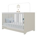 Ver imagem 2 de Berço Americano 3 em 1 para Colchão 130x70cm Multimóveis 0527PA Off White/Branco