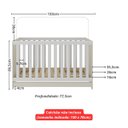 Ver imagem 7 de Berço Americano 3 em 1 para Colchão 130x70cm Multimóveis 0527PA Off White/Branco