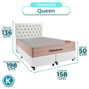 Ver imagem 2 de Kit Cama Box + Cabeceira + Colchão Queen Molas Ensacadas - Airtech - Ortobom