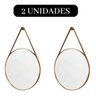 2 Espelho Caramelo Para Apartamento Gourmet Redeore Conjunto De Espelho - 1