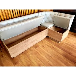 - Canto Alemão com Baú - Base Amadeirada 2mx2m o Rei Das Poltronas Canto Alemão - 3