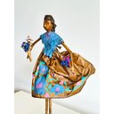 Ver imagem 5 de Escultura Mulher com Flores. Uma Peça Única, Artesanal, Feita em Papietagem